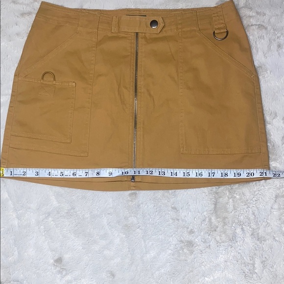 Wild Fable Tan Mini Skirt with Zipper NWOT - Picture 6 of 8